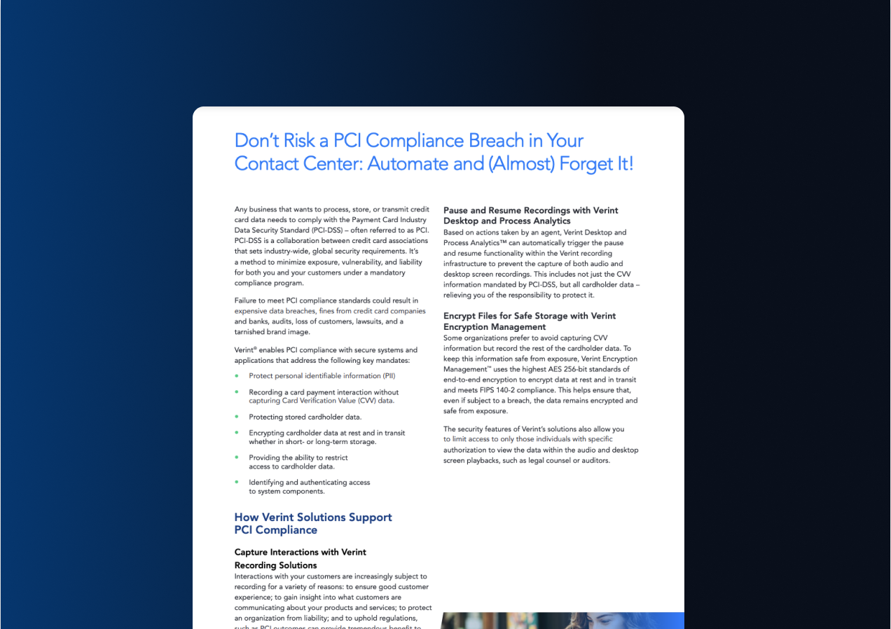 Desktop and Process Analytics | Verint