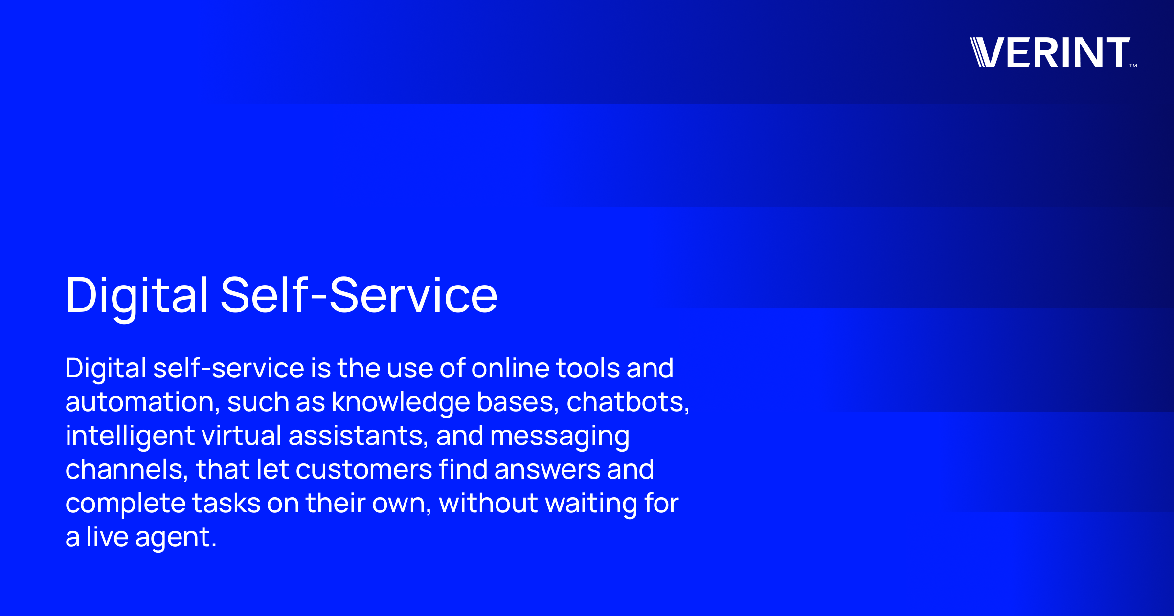 Digital Self-Service: Definition, Types & Benefits | Verint