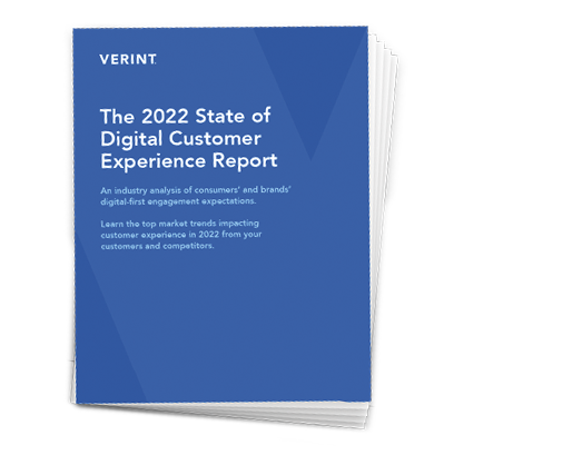 The 2022 State of Digital Customer Experience Report cover promo resources