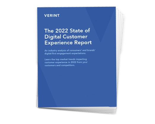 The 2022 State of Digital Customer Experience Report cover promo